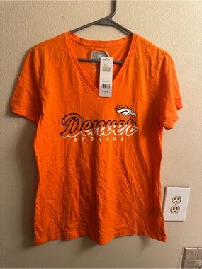 NFL Women's V-Neck Tee in Orange